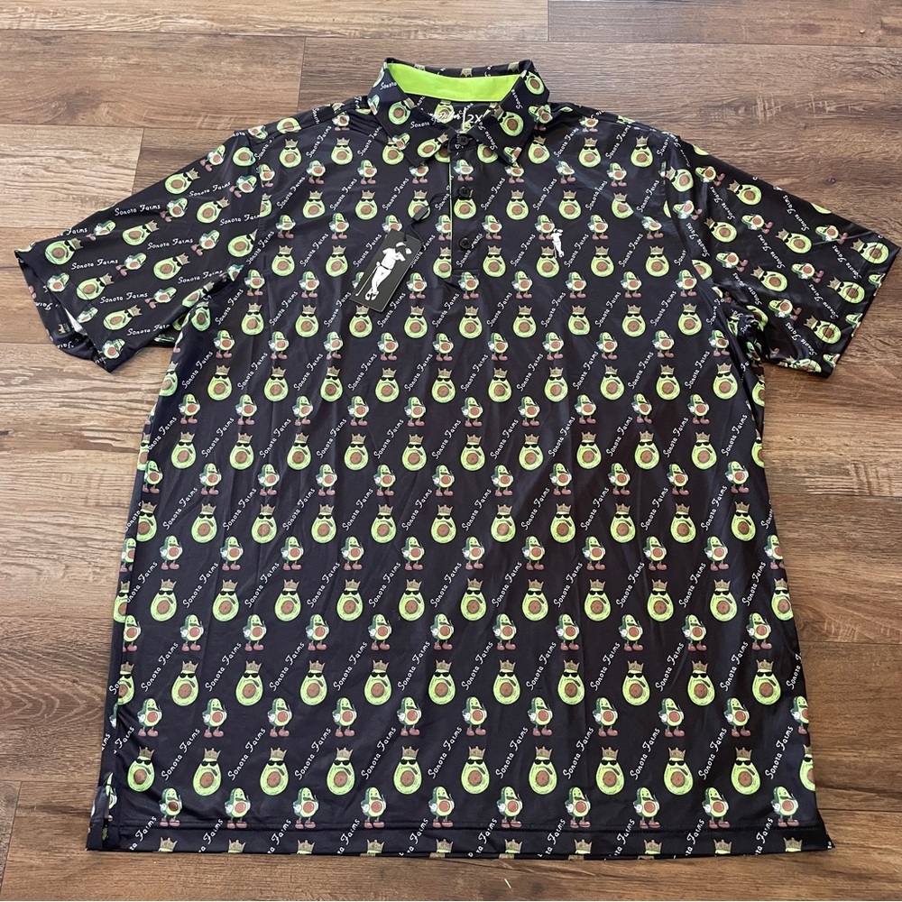 New Grunk Dolfer avocado polo golf shirt 2XL